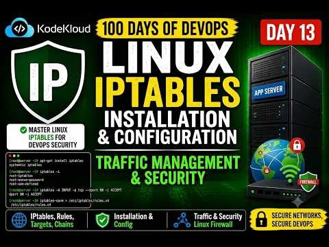 Day 13: IPtables Installation and Configuration | Secure Apache Port | KodeKloud 100 Days DevOps