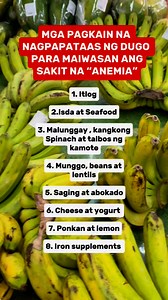 Mga Pagkain na nagpapataas ng dugo para maiwasan ang sakit na Anemia #health #healthylifestyle #healthtips #StayHealthy #healthyliving | Sabrosong Pinoy