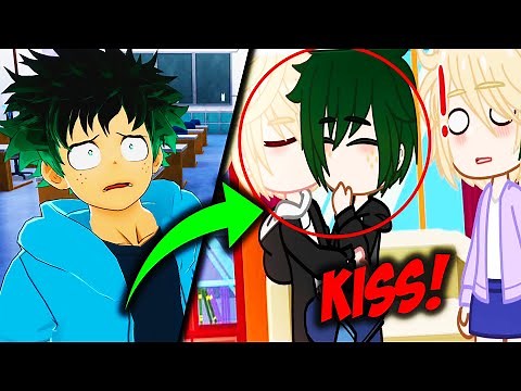 Deku and Bakugo GET CAUGHT KISSING BY THEIR MOMS in Gacha Life! (Bakudeku)