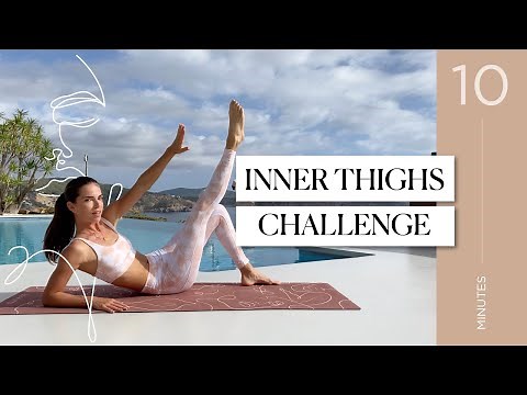10 MIN INNER THIGH WORKOUT - 14 Days Challenge for toned and slim thighs | guided by angie