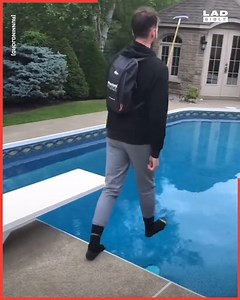 This lad's trying all sorts to run on water 😂💦 | Do It Yourself