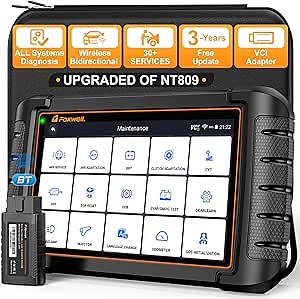 Amazon.com: FOXWELL Scanner NT809BT Pro Wireless Bidirectional Scan Tool, OBD2 Scanner for Car with 30+ Resets, Injector Coding/Crank Sensor Relearn, All System Car Scanner Diagnostic Tool with 3-Year Update : Automotive