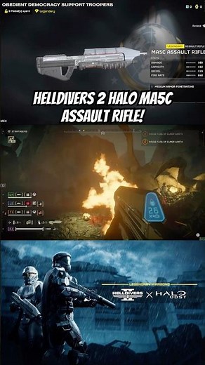 Helldivers 2 Halo MA5C Assault Rifle!