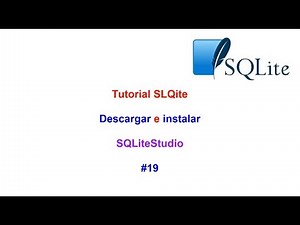 Tutorial SQLite3 2023 N°19 Descargar e Instalar SQLiteStudio