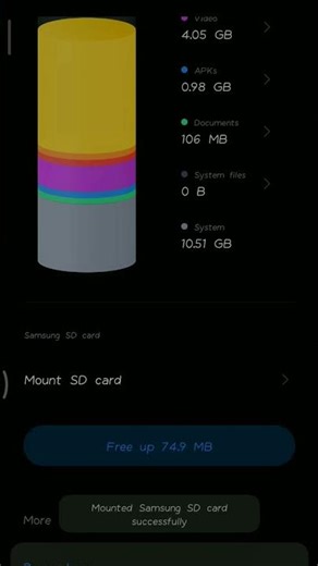 use sd card in redmi Mobile