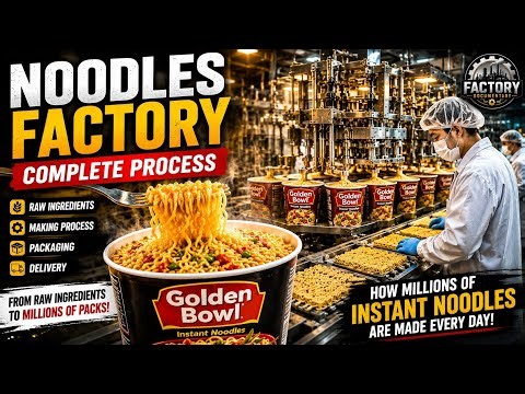 How Millions of Instant Noodles Are Made Every Day🍜