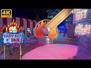 Fiery Fist O' Fun POV (4K 60FPS), Land of Legends Zamperla NebulaZ | Non-Copyright