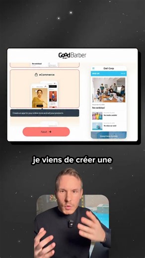 Danyltn | IA & Automatisation on Instagram: "📱 J’ai créé une appli sans coder… et sans prompt Oui, vraiment. Dans cette vidéo, je te montre comment j’ai créé une application mobile gratuitement, sans écrire une seule ligne de code. Je passe par Goodbarber, une plateforme no-code qui te permet de construire une app en glisser-déposer, comme un WordPress… mais pour mobile. E-commerce, formation, voyage, business, contenu, tout est possible. Tu verras aussi comment intégrer facilement des fonction