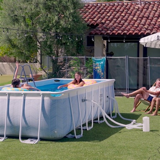 Piscina INTEX Chevron: Diversión Veraniega en Casa 🏊‍♀️☀️