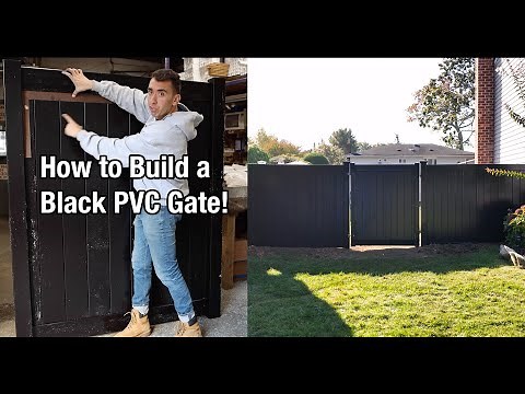 How To Build a BLACK Solid Privacy PVC Gate