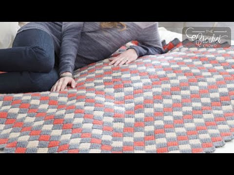 Crochet Entrelac with Tips | BEGINNER | The Crochet Crowd