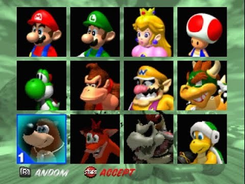 Real Custom Characters! In Mario Kart 64 Hooting Time