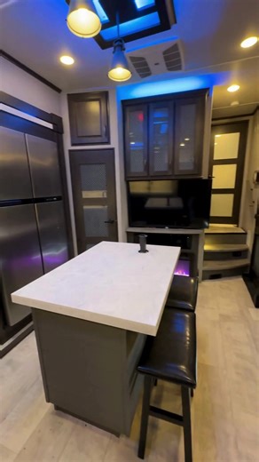 $72,900 Model: 2021 Grand Design Momentum 349 M Type: Fifth Wheel Toy Hauler Slides: 3 Garage Length: 13 feet Generator: 5.5 kW Onan Leveling System: 6-Point Hydraulic Auto-Level Awnings: Three Power Awnings Features: Rear Party Deck, Three-Season Garage Doors Bedroom: Queen Bed with Roller Shades Extras: Fireplace Kitchen: Large 18 Cubic Foot RV Fridge Size: Under 40 feet Condition: Excellent This 2021 Grand Design Momentum 349 M is a fantastic fifth wheel toy hauler that combines luxury with f