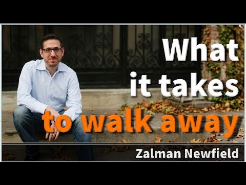 What it takes to walk away - an interview with Zalman Newfield