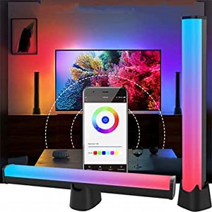 Rgb Led Strip Lights Sound Activated Usb Charging Music Sync Kit With 32bit Sound APP Control Sync Sound Activated Music Light Bar 18 Scene Modes Voice Reactive Voice-Activated Pickup Rhythm Lights