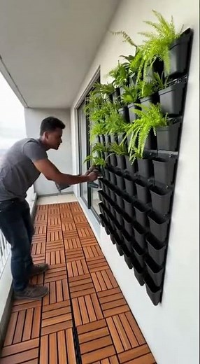 High-Rise Balcony Sky Garden Makeover | Vertical Green Wall 🌿🏙