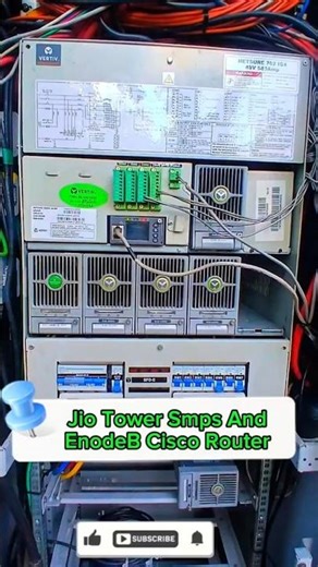 Jio Tower Smps EnodeB And Cisco Router #jio #viral #trending #shorts #networking #tech #technology