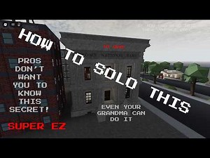 SOLO BANK HEIST TUTORIAL [NEWEST] | ROBLOX Random Mafia Shooter