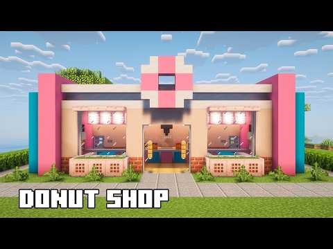 Minecraft: How to Build a Donut Shop | Tutorial