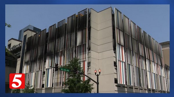Downtown library parking garage closed indefinitely after fire