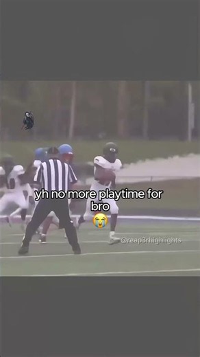 That was the last time he stepped on the field 😭 #americanfootball