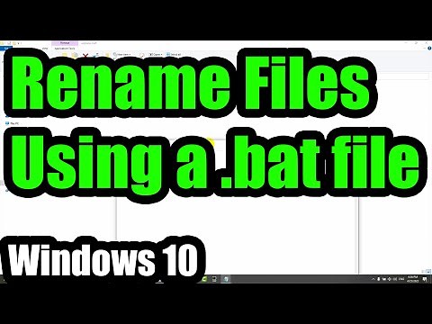 How to Rename multiple MP4 files into MOV using a BAT file
