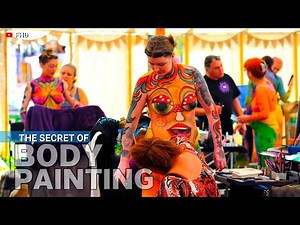 How Artists Create Stunning Body Paint Art | cosplay body painting makeup | body painting in america