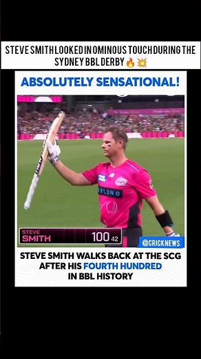 Steve Smith Goes BEAST MODE in BBL 🔥💯