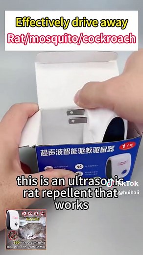 Effective Ultrasonic Rat Repellent for a Mouse-Free Home