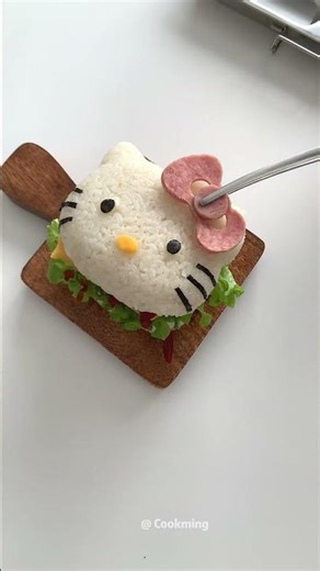 Pack a Bento for My Daughter - day 59 🍱 和我一起做便當#lunchbox #cooking #bento #asmrvideo #hellokitty