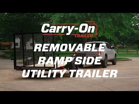 Carry-On Trailer Removable Ramp Sides 3K Utility Trailer