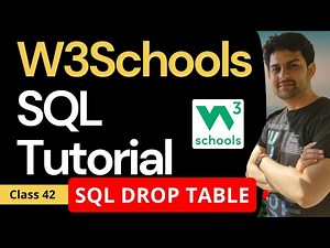 W3Schools SQL Tutorial | Class 42. W3Schools SQL DROP TABLE Statement By Sandeep Dalal CSE