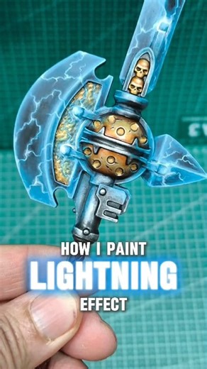 [Joytoy figure]How I paint Lightning effect 😆 #fblifestyle #暗源 #JOYTOY #warhammer40k #spacemarine #warhammercommunity #intercessor #lightning #howtopaint #toycollector #actionfigures #toymods #collectorslife #toycommunity | Donnay奶哥