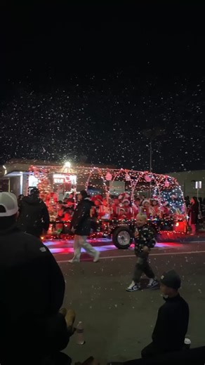 Our town really knows how to flip the switch on holiday season! The Light’s On Parade lit up the streets this past Saturday, and our patio turned into a cozy pit stop thanks to Jim’s decadent hot chocolate 🍫🎄 We’re officially in holiday mode, decked out with lights and our new 10ft Bumble. Can’t wait to see you and your families soaking up the magic all season long! | Running Rooster