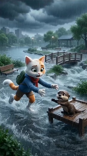 Luna Salvó a un Bebé Nutria de la Inundación 🌧️🦦❤️ | Final Emotivo📝