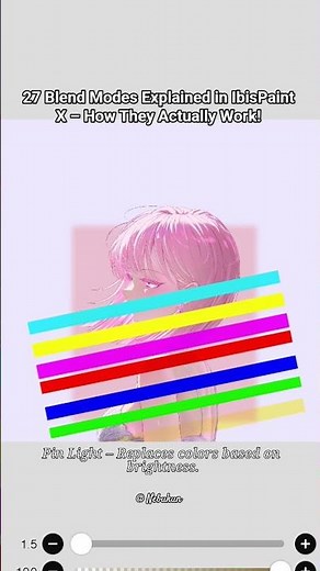 Complete Guide to 27 Blend Modes in Ibis Paint X #ibispaintx #digitalart #art #tricks #artist #fyp