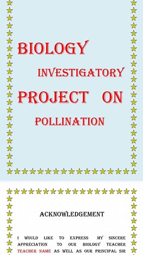 Biology investigatory project on pollination and #class12biology#pollination investigatory project#