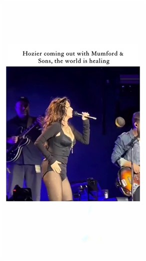 Hozier joining Mumford & Sons is exactly what the world needed.