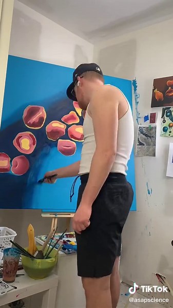 The @thesorrygirls inspired this deathly painting for our new AsapSCIENCE office!