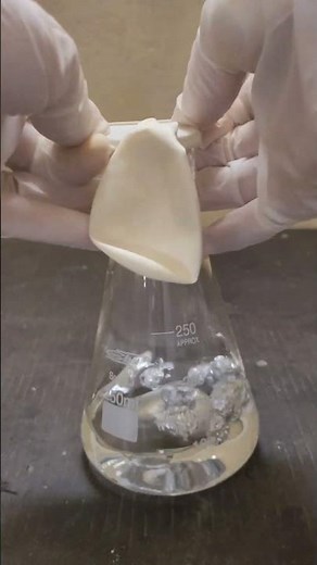 Making Hydrogen Gas from Aluminum Foil