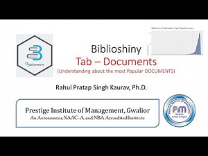 06 | Biblioshiny: Using tab- DOCUMENTS