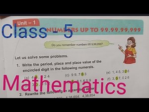 Class 5 maths chapter 1 numbers upto 99,99,99,999 | DAV maths | #class5maths #maths #davmath #grade5