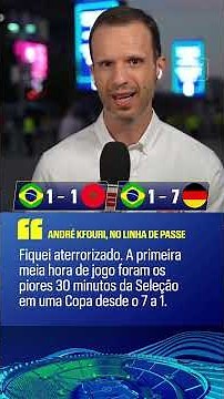 "The worst 30 minutes of the Brazilian national team since the 7-1 defeat in World Cups" 😱😱😱😱