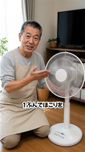 扇風機の掃除、ビニール袋でやってください！1分でごっそり取れます
