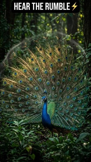 The Invisible Power of Peacock Feathers #birds #wildlifeentertainment #facts