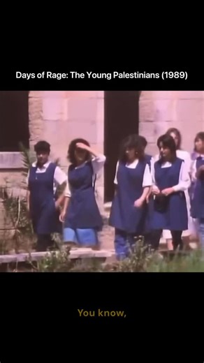 Hidden Palestine on Instagram: "The documentary ‘Days of Rage: The Young Palestinians’ (1989), directed by Jo Franklin, was filmed during the First Intifada and offers a rare look at the daily lives and perspectives of Palestinian youth under Israeli occupation in the late 1980s. It features interviews with teenagers across the West Bank and Gaza, including students at the Friends School in Ramallah (Quaker School), as they reflect on education, military presence, and growing up under occupation