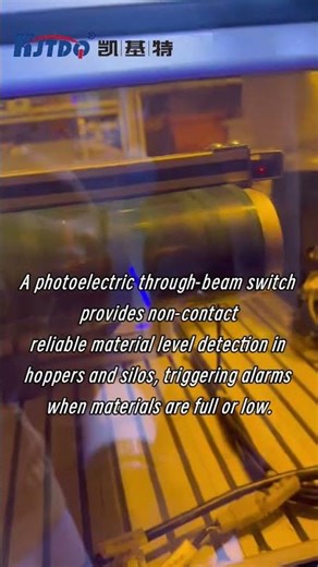 Applications of KJT through-beam photoelectric switches in automated production lines...