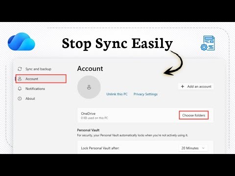 How to unlink OneDrive files from PC (Account Disconnect)
