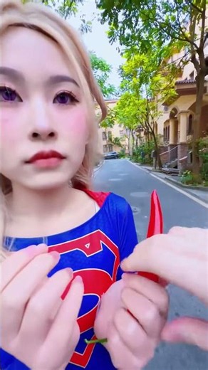 时间静止挑战！#蜘蛛侠 #超人 #女超人