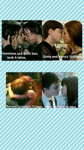 Harry Potter Kiss Scenes Took HOW MANY TAKES?! 😱 Behind the Scenes Facts #shorts